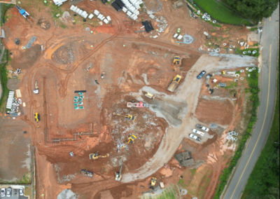 Bethel Midtown Village/North Downtown Athens redevelopment - Phase I - Aerial image of Phase l